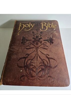 Bible Antique Book 1903 Draper Moffat Family